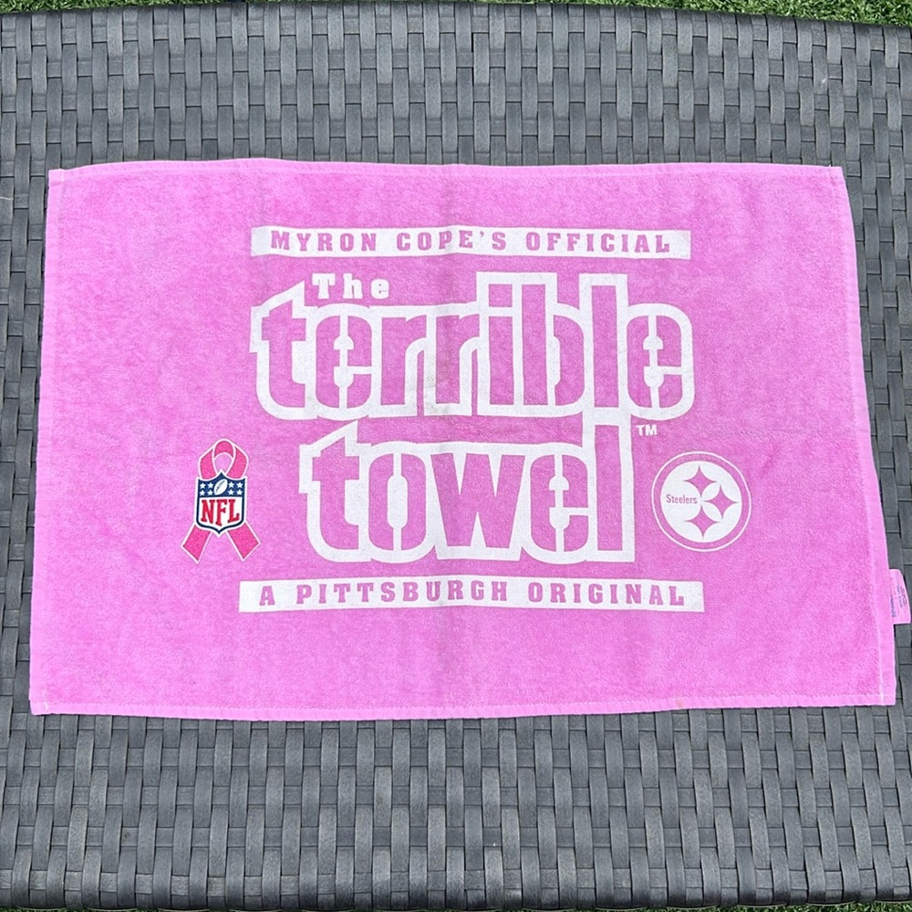 Pittsburgh Steelers Pink Terrible Towel for Breast Cancer Awareness